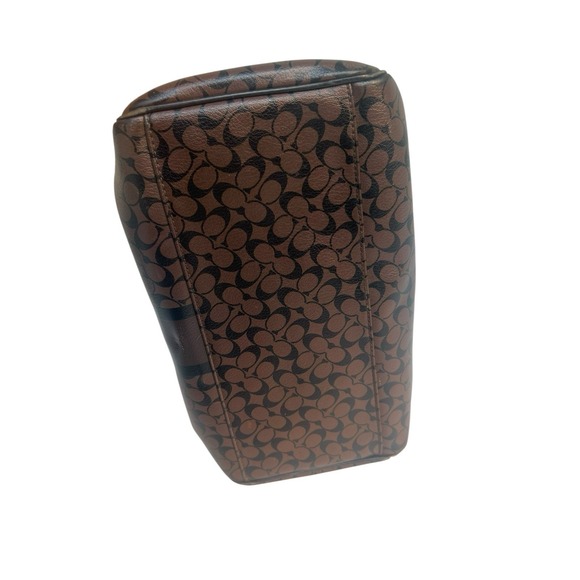 Coach Chelsea Heritage Brown & Black Coated Leather Satchel F15132 +WALLET *READ - Picture 11 of 16